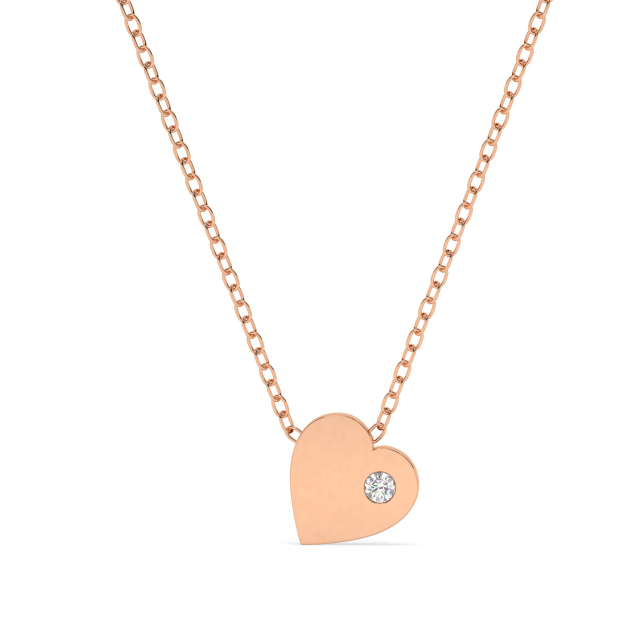 Offside Heart Diamond Necklace