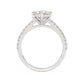 Pave Engagement Ring - 2.00 Ct Pear Shape