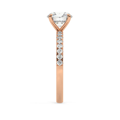 Pave Engagement Ring - 1.50 Ct