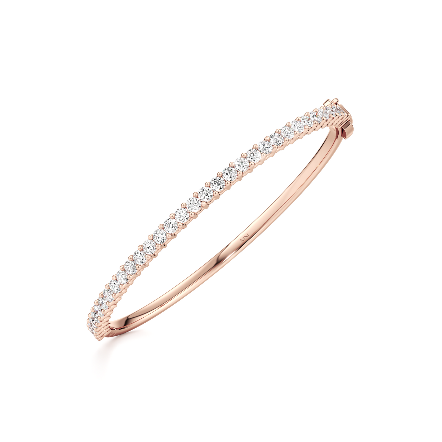 Diamonds Bangle Bracelet 0.05 Ct