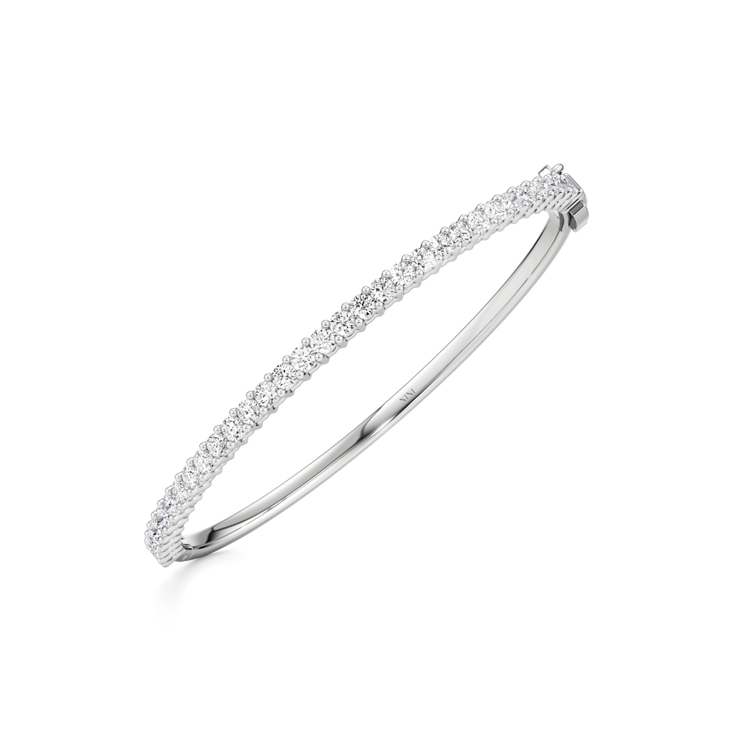 Diamonds Bangle Bracelet 0.05 Ct