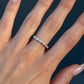 East West Oval Cut Diamonds Ring