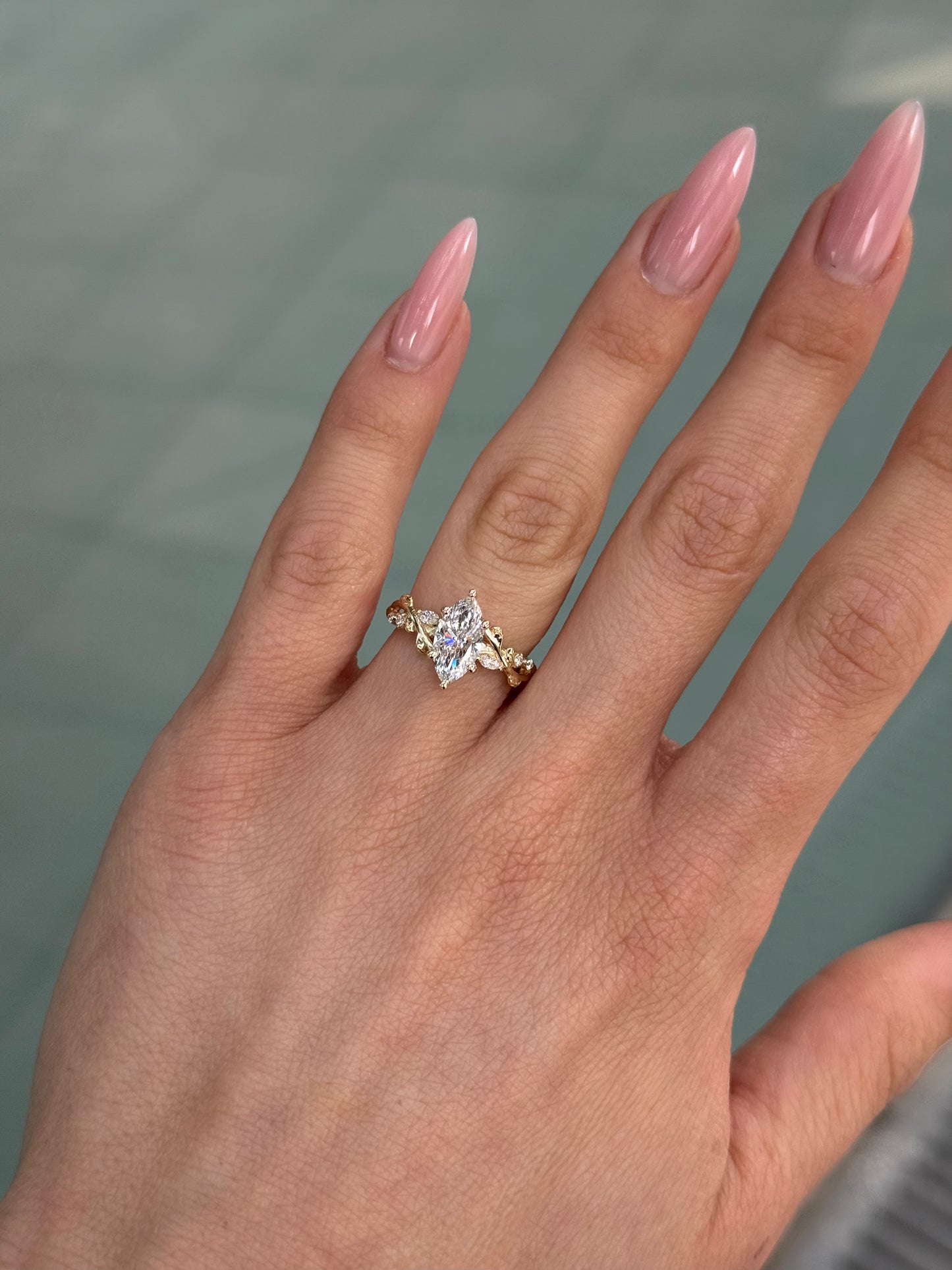 Fairytale Engagement Ring - 1.00 Ct Marquise Cut