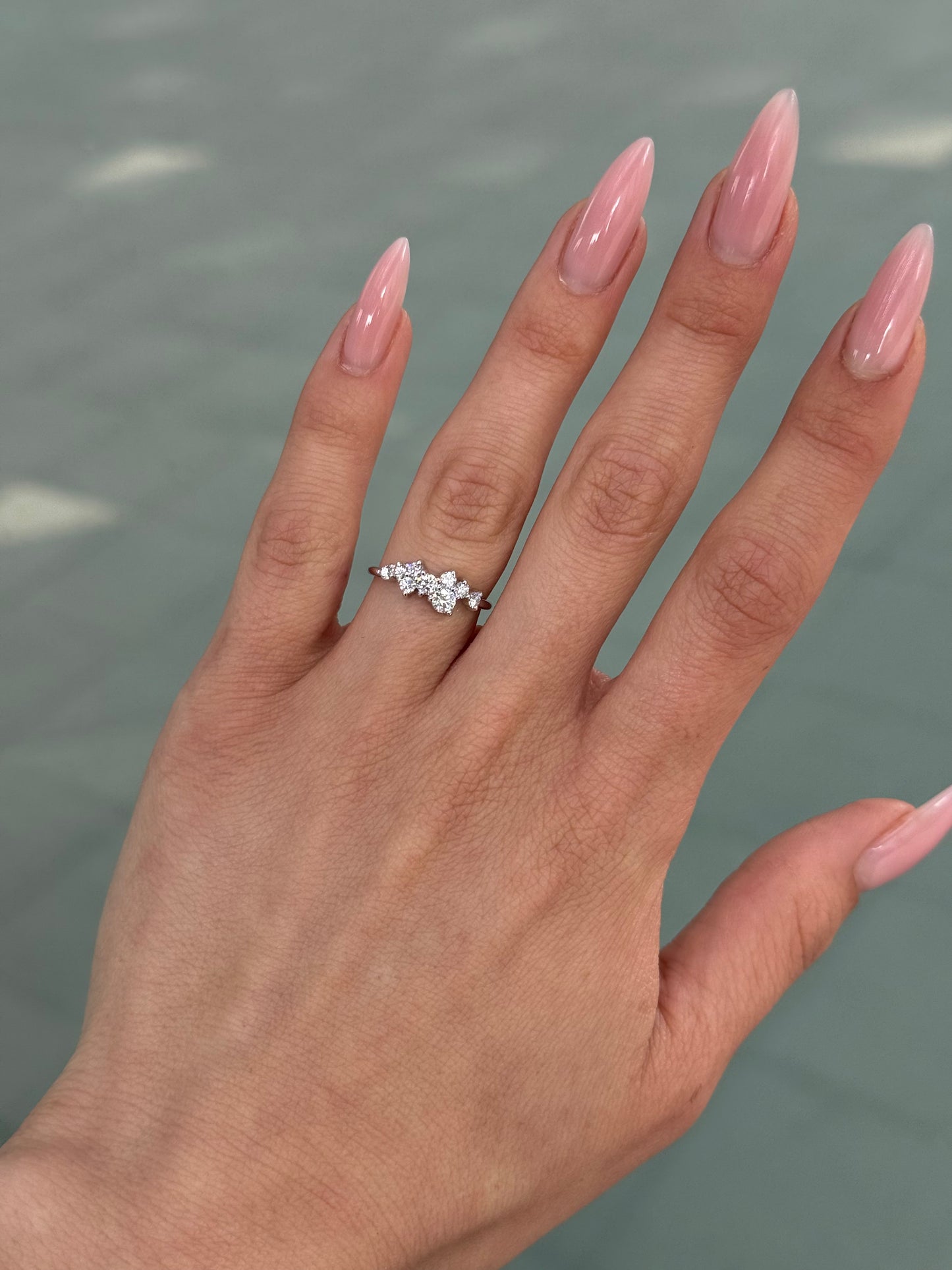 Diamond Cluster Ring