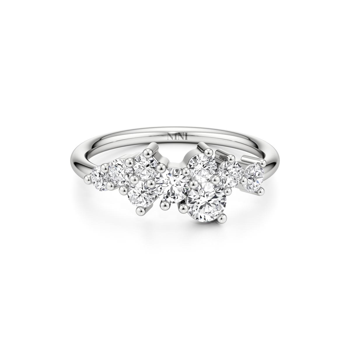 Diamond Cluster Ring