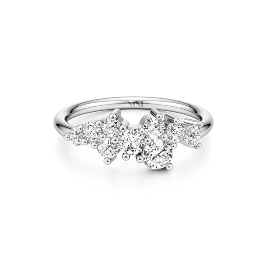 Diamond Cluster Ring