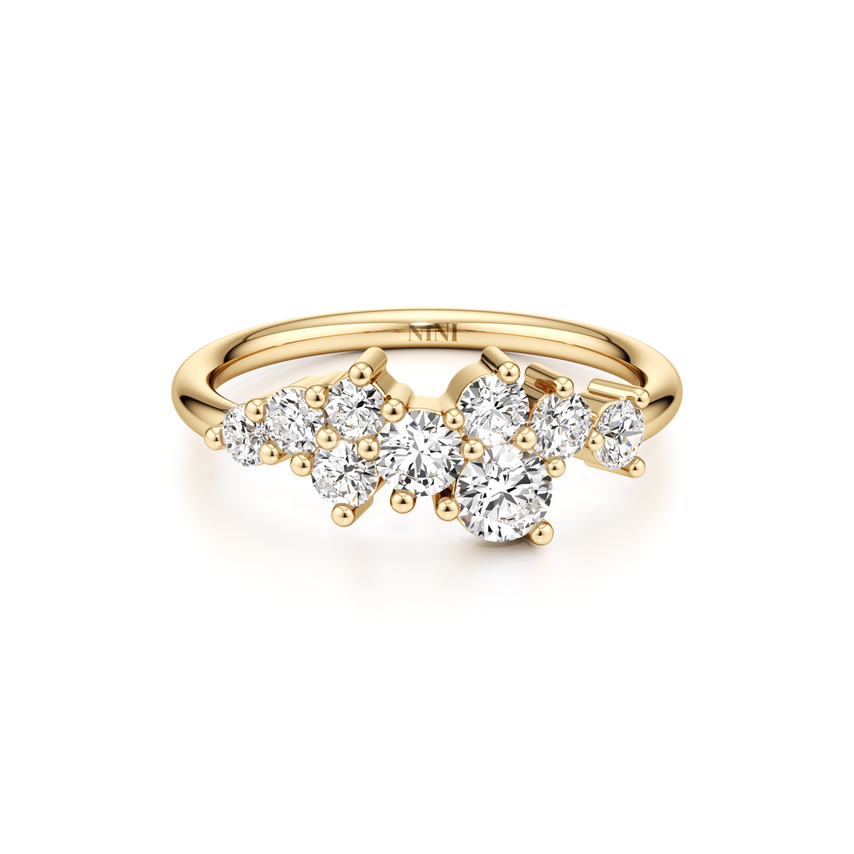 Diamond Cluster Ring