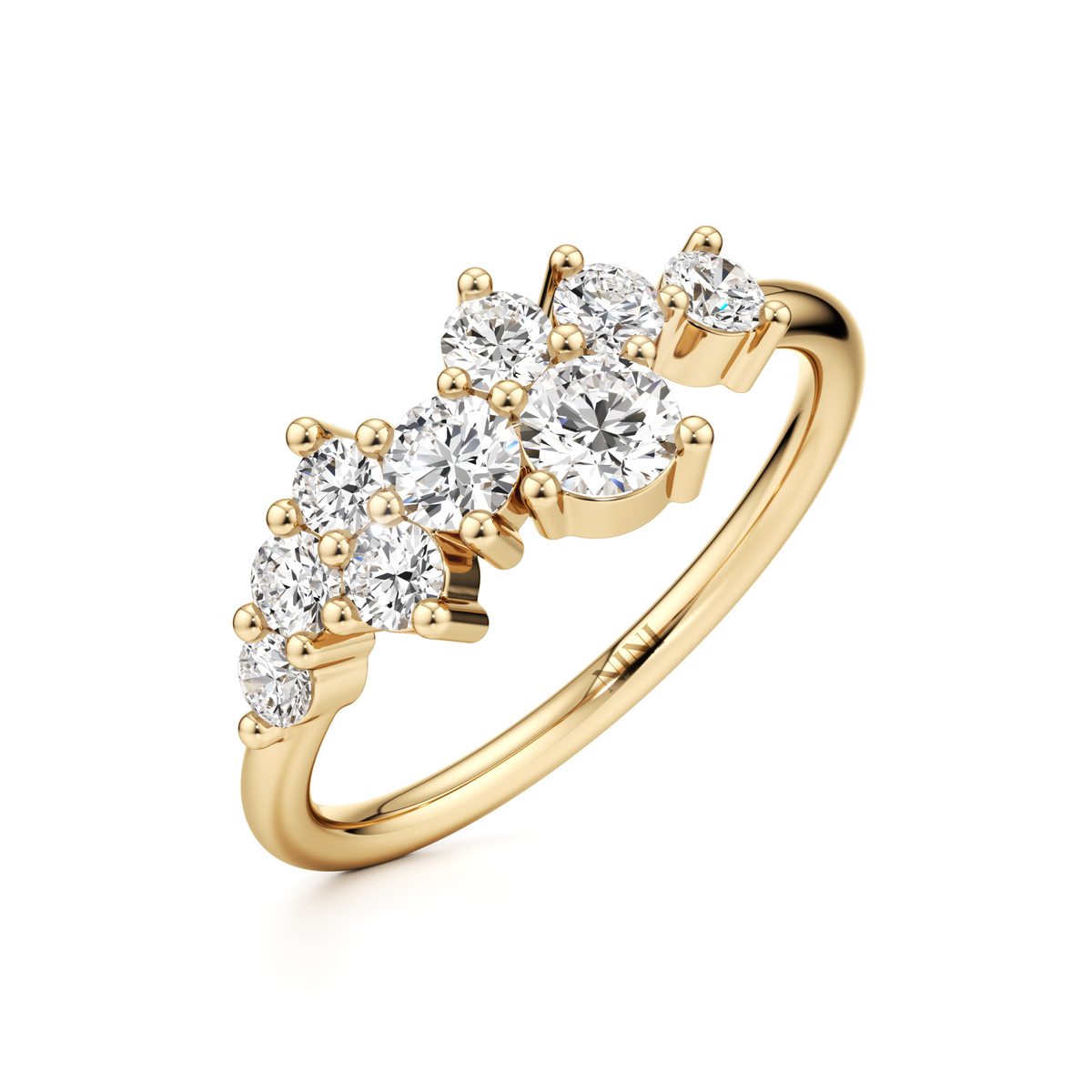 Diamond Cluster Ring