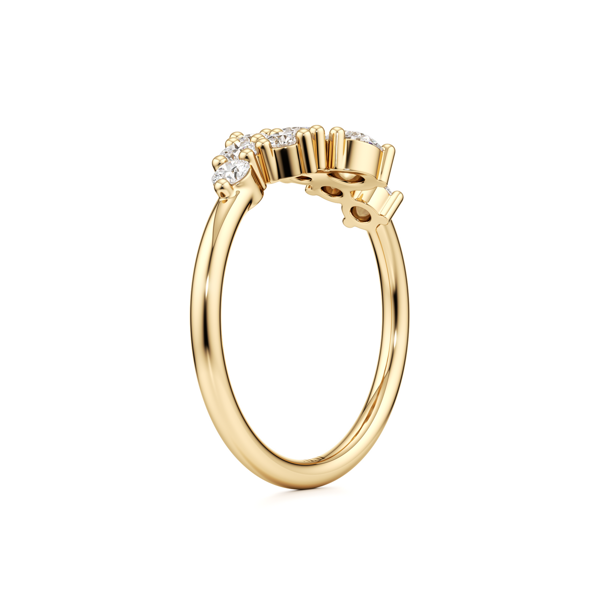 Diamond Cluster Ring