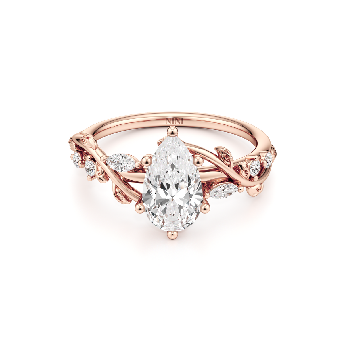 Fairytale Engagement Ring - 1.00 Ct Pear Shape