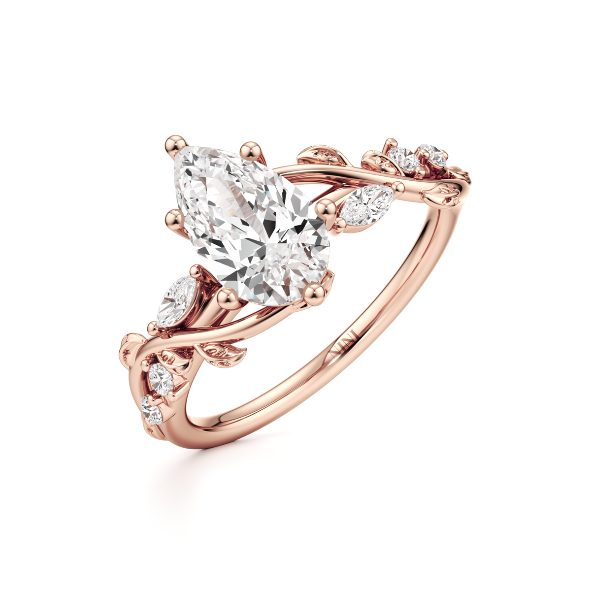 Fairytale Engagement Ring - 1.00 Ct Pear Shape