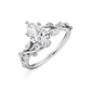 Fairytale Engagement Ring - 1.00 Ct Pear Shape