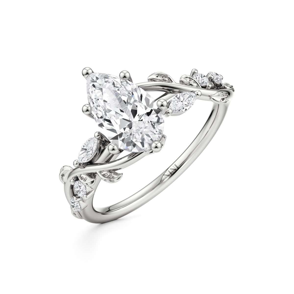 Fairytale Engagement Ring - 1.00 Ct Pear Shape