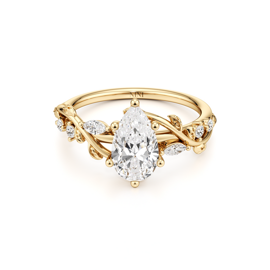 Fairytale Engagement Ring - 1.00 Ct Pear Shape