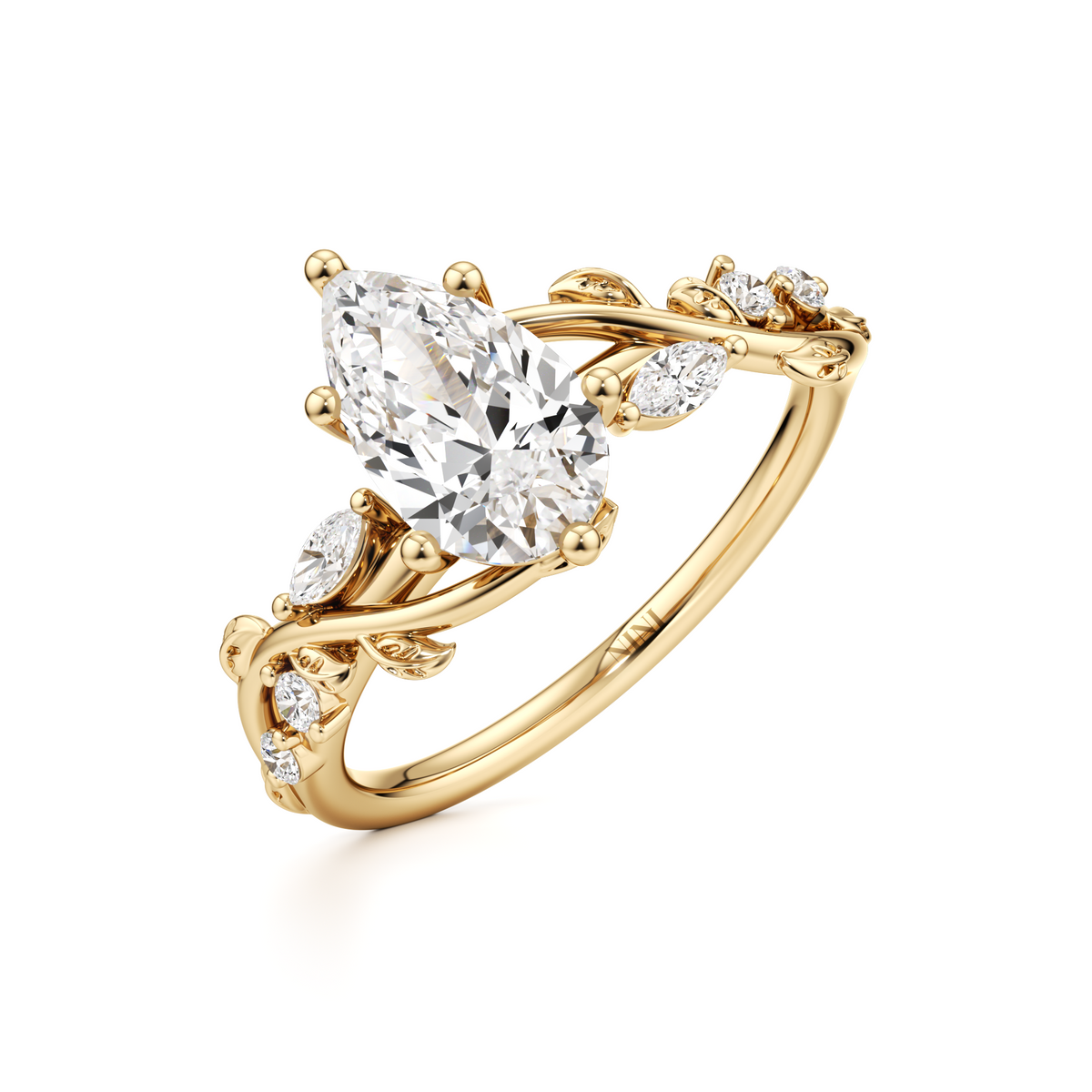 Fairytale Engagement Ring - 1.00 Ct Pear Shape