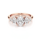Five Oval Cut Diamonds Engagement Ring