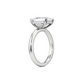 Solitaire Emerald Cut Diamond Hidden Halo Engagement ring - 3.00 Ct