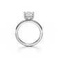 Solitaire Emerald Cut Diamond Hidden Halo Engagement ring - 3.00 Ct