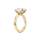 Solitaire Emerald Cut Diamond Hidden Halo Engagement ring - 3.00 Ct