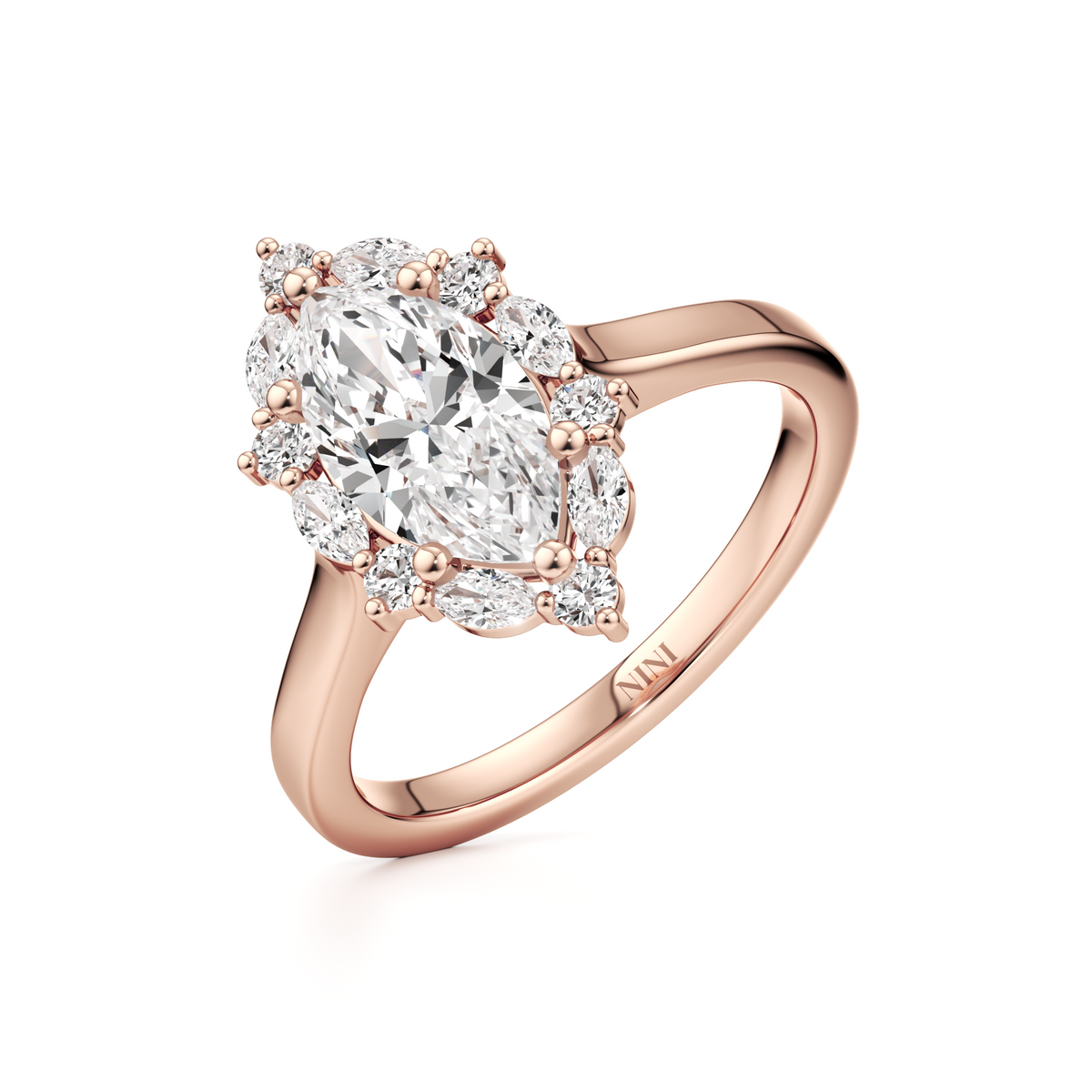 Renne Engagement Ring - 1.00 Ct Marquise Cut