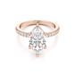 Pave Engagement Ring - 2.00 Ct Marquise