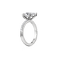 Pave Engagement Ring - 2.00 Ct Marquise