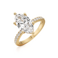 Pave Engagement Ring - 2.00 Ct Marquise