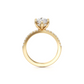 Pave Engagement Ring - 2.00 Ct Marquise