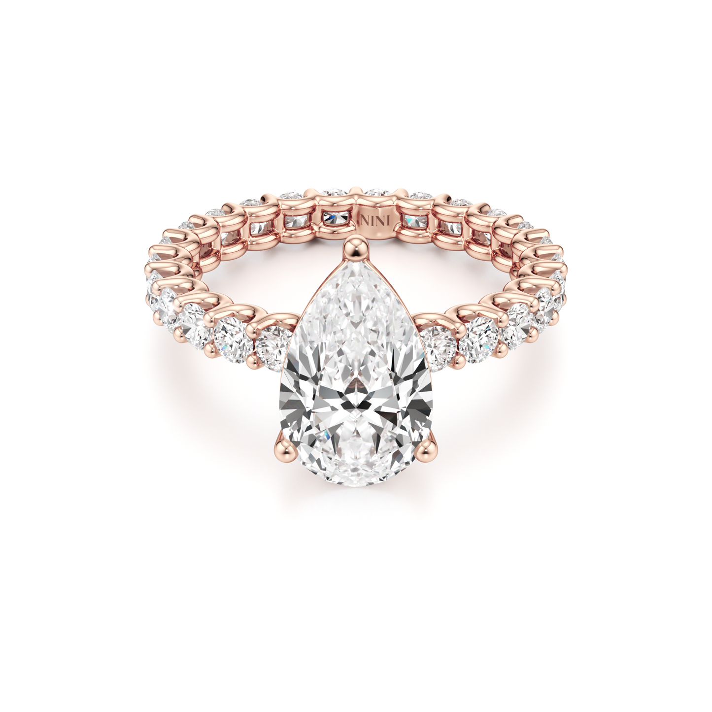  טבעת אירוסין איטרניטי - 2.00 קראט טיפה