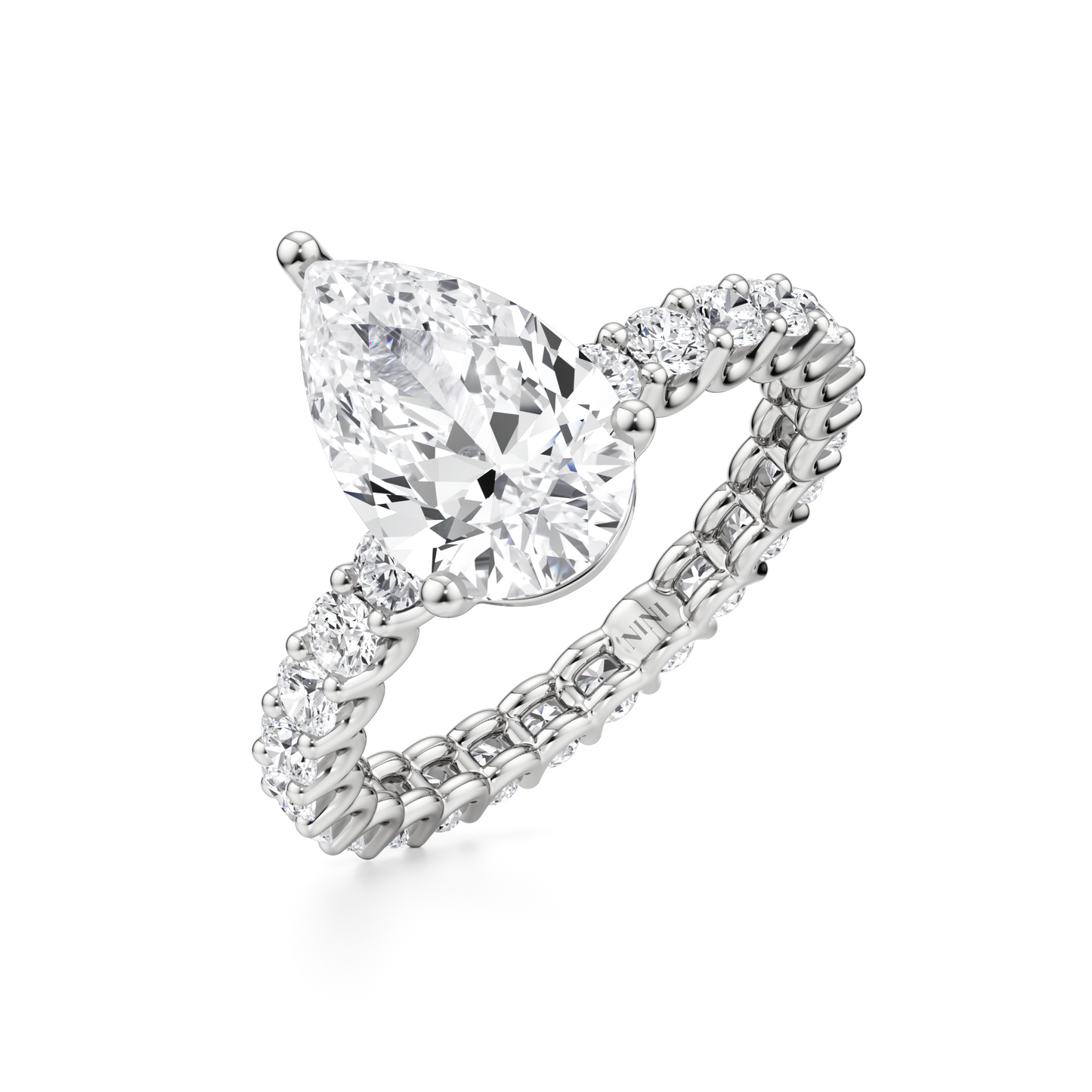  טבעת אירוסין איטרניטי - 2.00 קראט טיפה