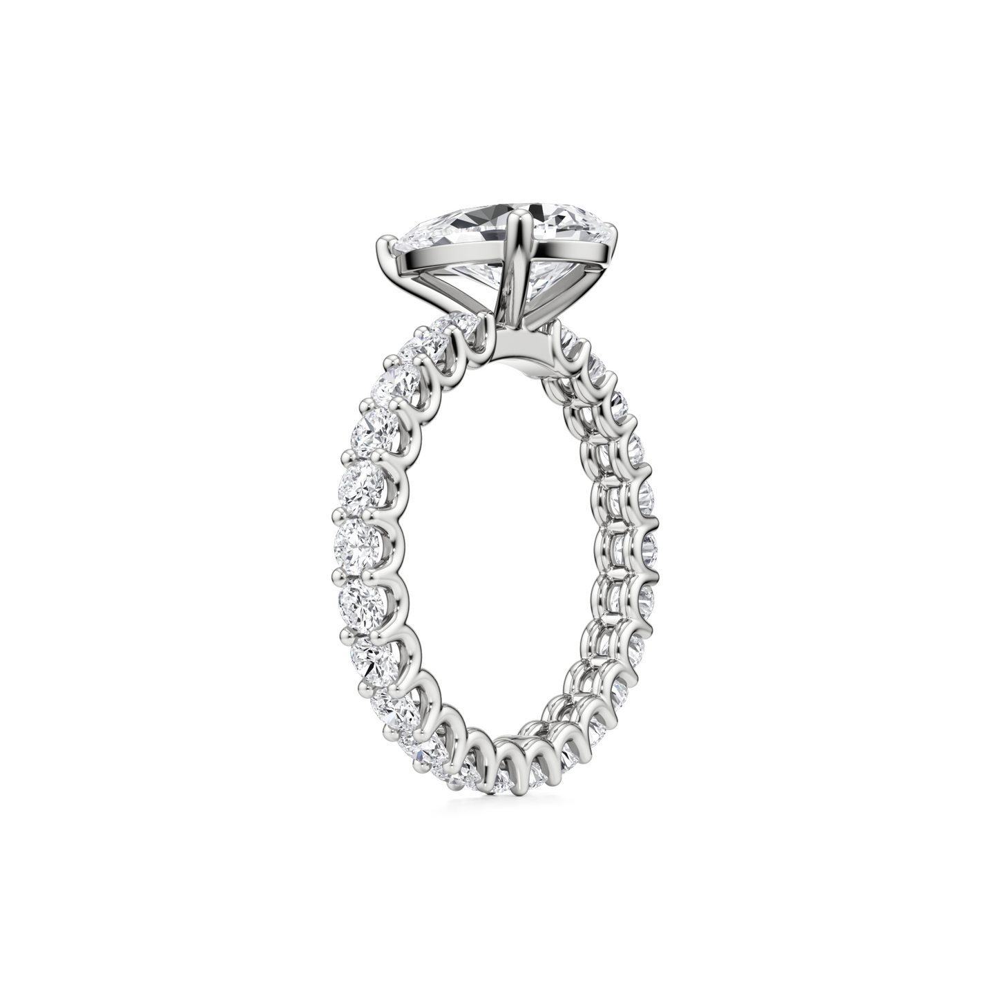  טבעת אירוסין איטרניטי - 2.00 קראט טיפה