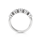 Five Oval Cut Diamonds Bezel Ring
