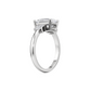 Baguettes Emerald Cut Engagement ring - 2.00