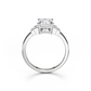 Baguettes Emerald Cut Engagement ring - 2.00