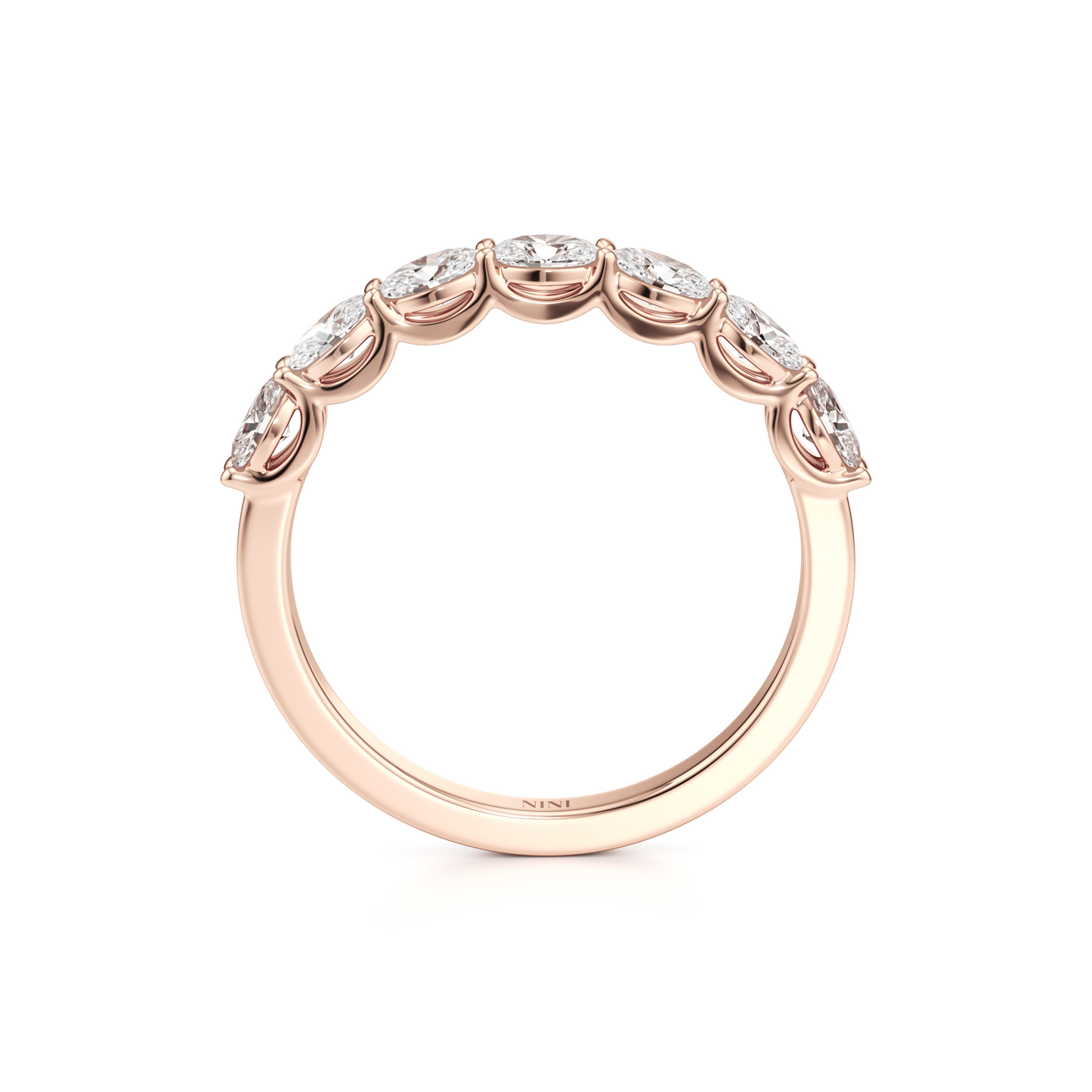 טבעת שורה East West אובל קאט