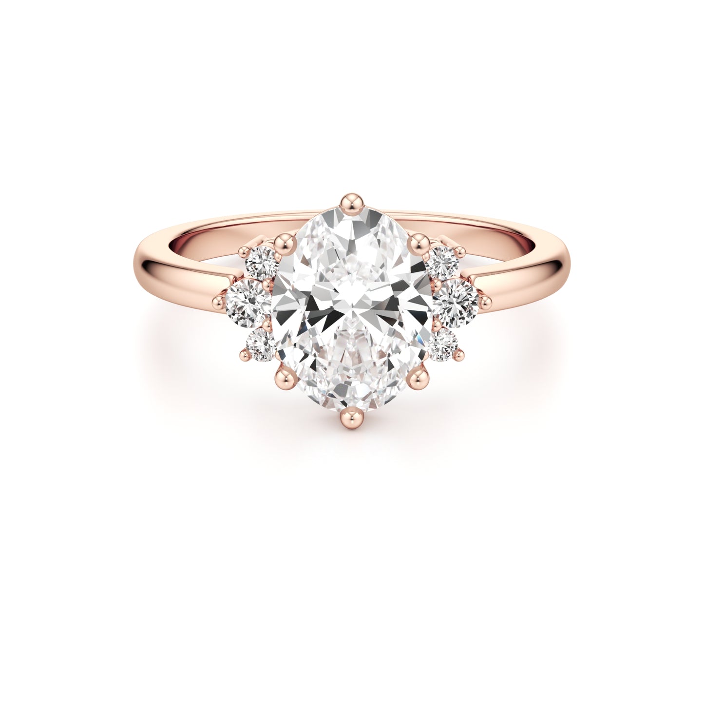 Luna Oval Engagement ring - 1.50 Ct