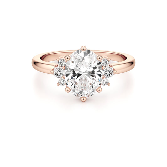 Luna Oval Engagement ring - 1.50 Ct