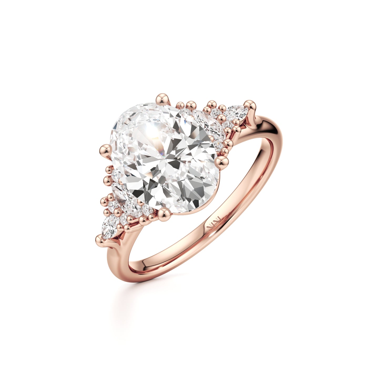 טבעת אירוסין ג׳סמינה -2.00 קראט אובל