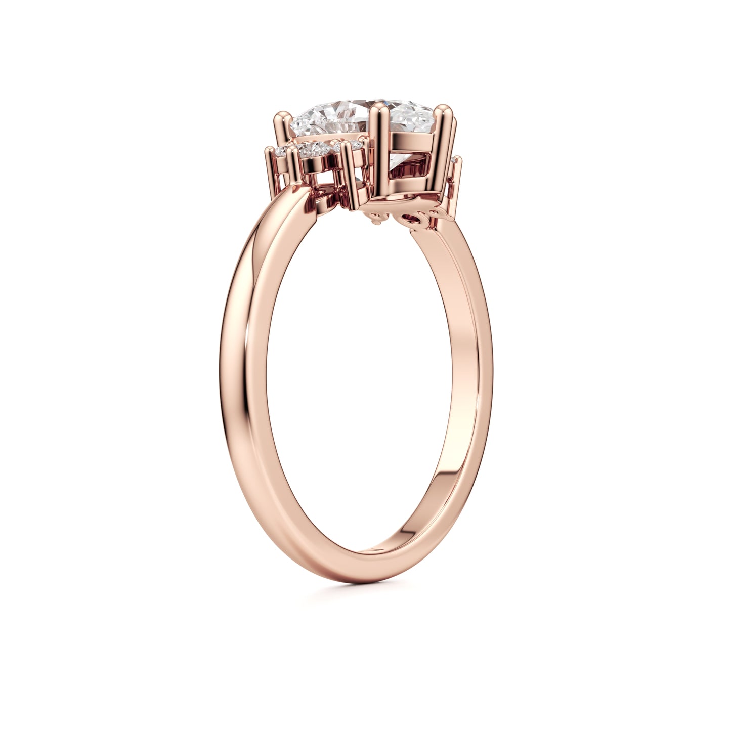 Luna Oval Engagement ring - 1.50 Ct