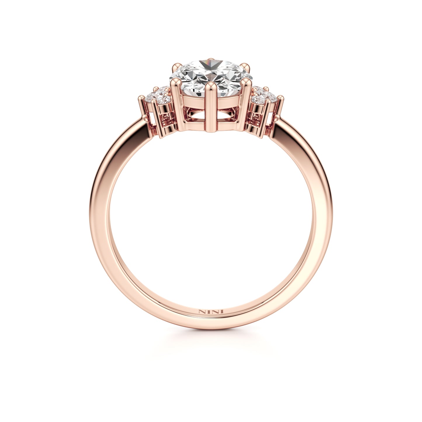 Luna Oval Engagement ring - 1.50 Ct