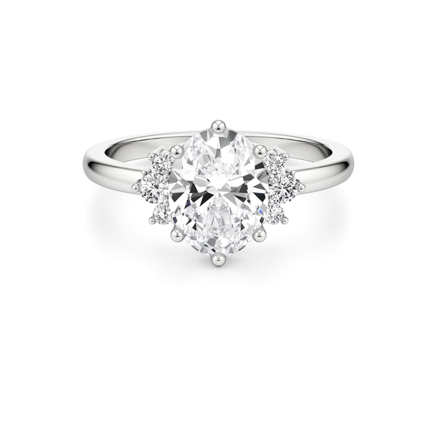 Luna Oval Engagement ring - 1.50 Ct