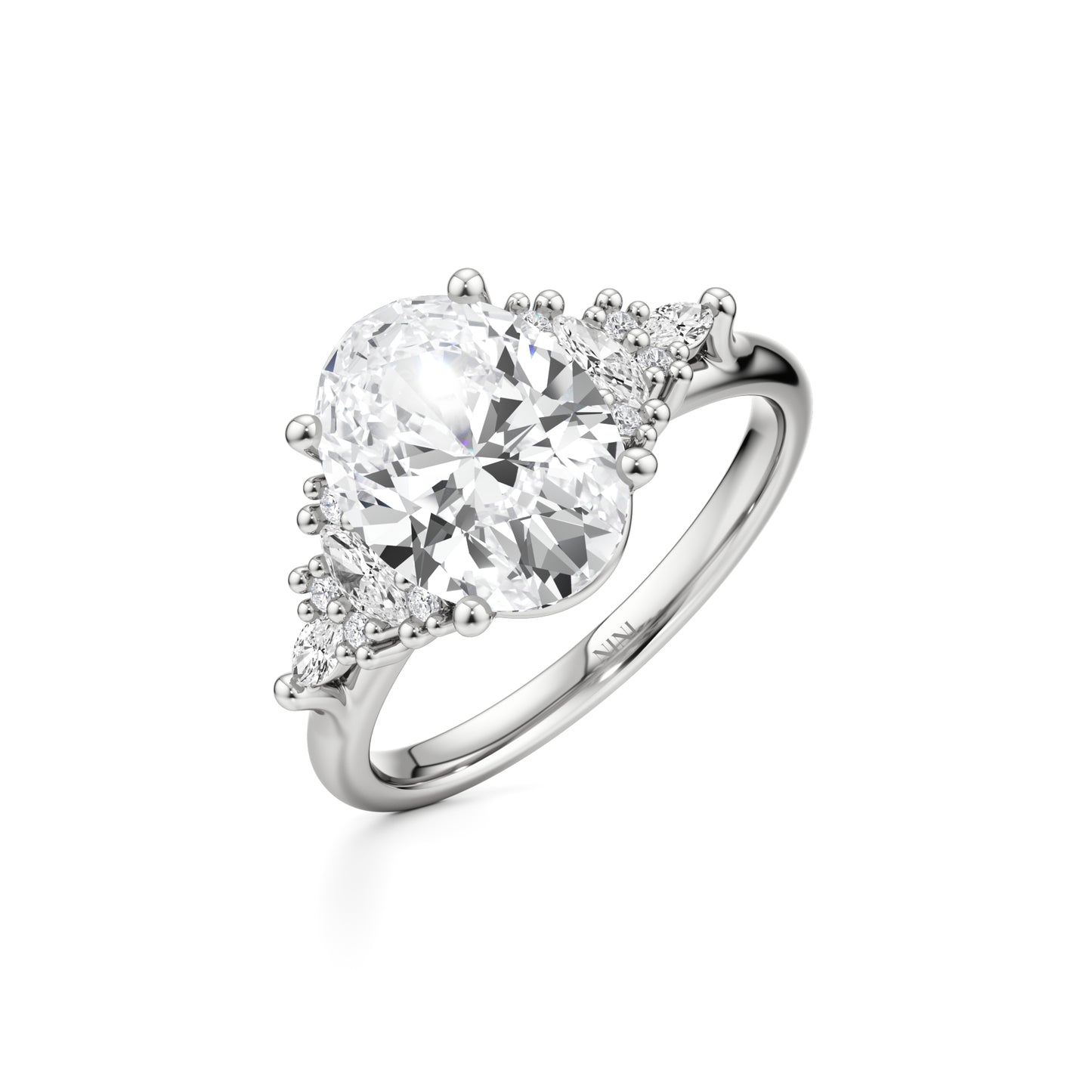 טבעת אירוסין ג׳סמינה -2.00 קראט אובל