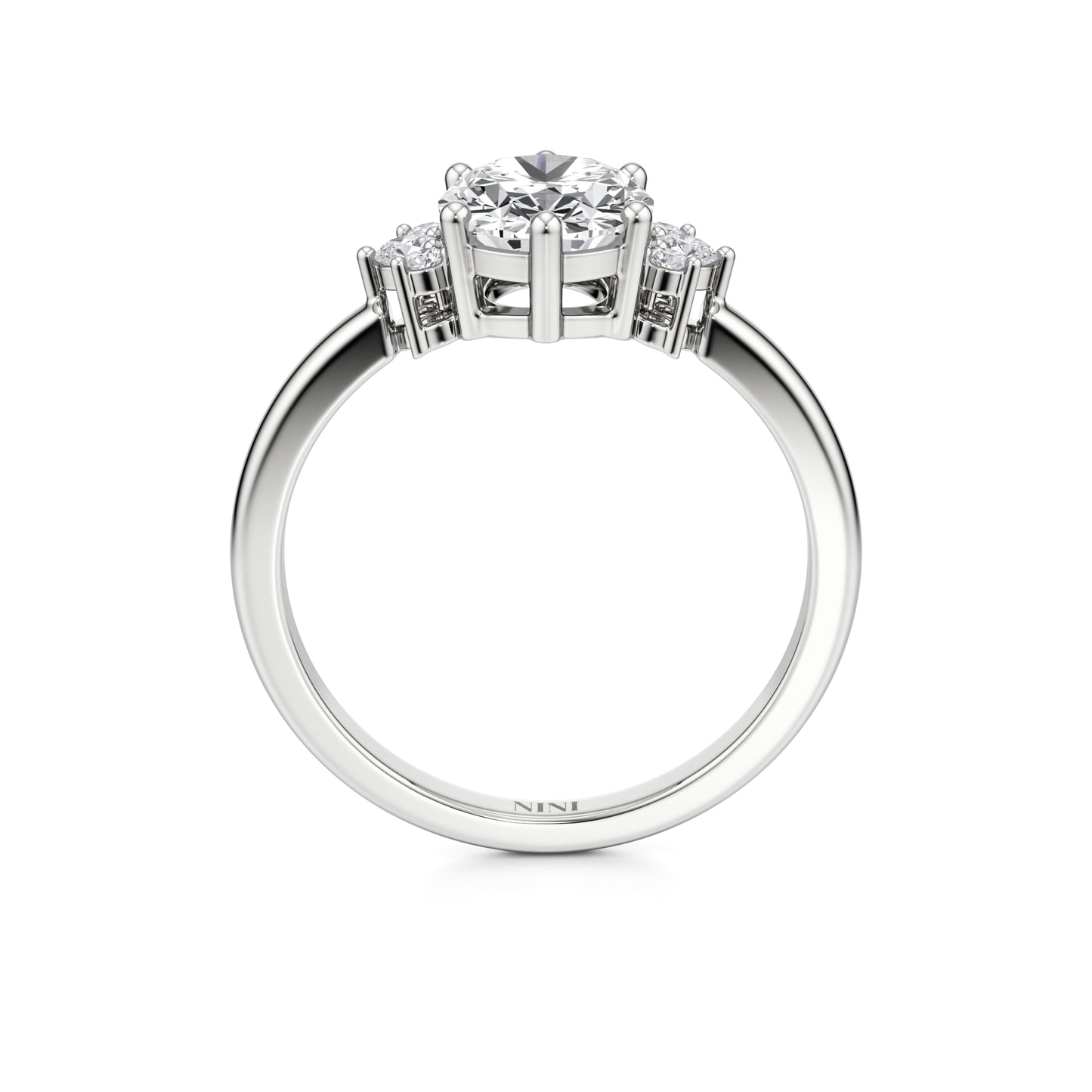 Luna Oval Engagement ring - 1.50 Ct