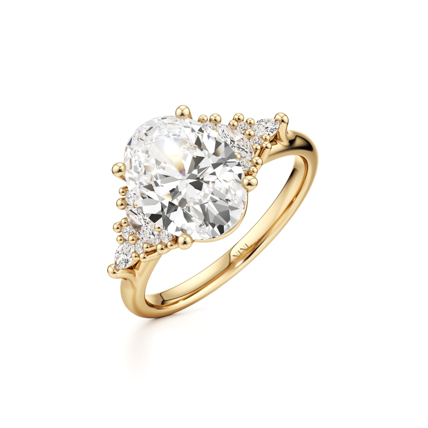 טבעת אירוסין ג׳סמינה -2.00 קראט אובל