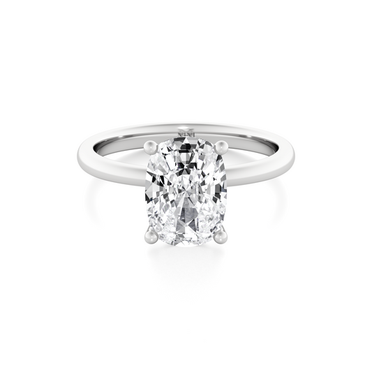 Solitaire Cushion Cut Diamond Engagement ring - 1.50 Ct