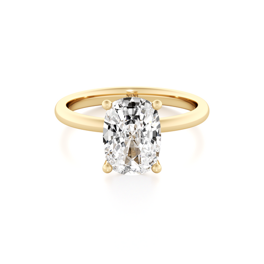 Solitaire Cushion Cut Diamond Engagement ring - 1.50 Ct