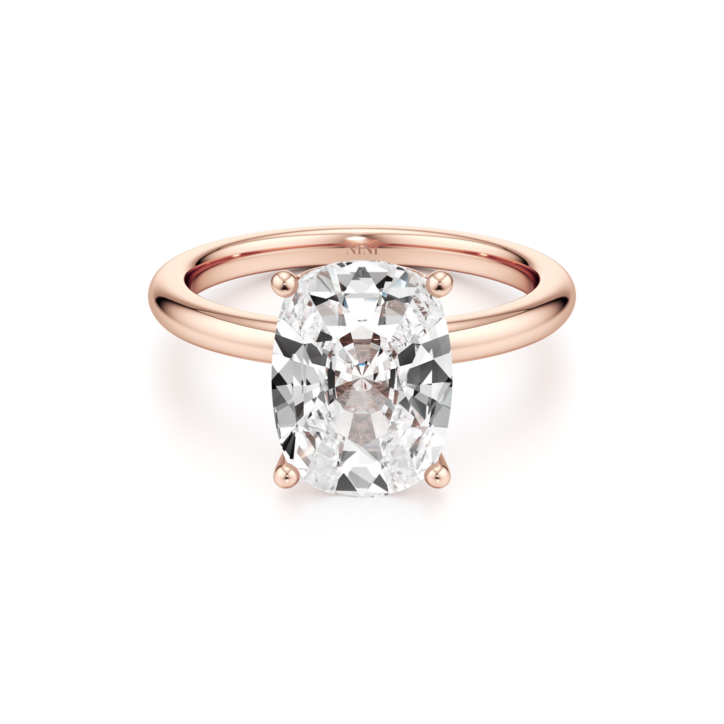 Solitaire Cushion Cut Diamond Engagement ring - 2.50 Ct