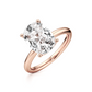 Solitaire Cushion Cut Diamond Engagement ring - 2.50 Ct