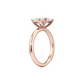 Solitaire Cushion Cut Diamond Engagement ring - 2.50 Ct