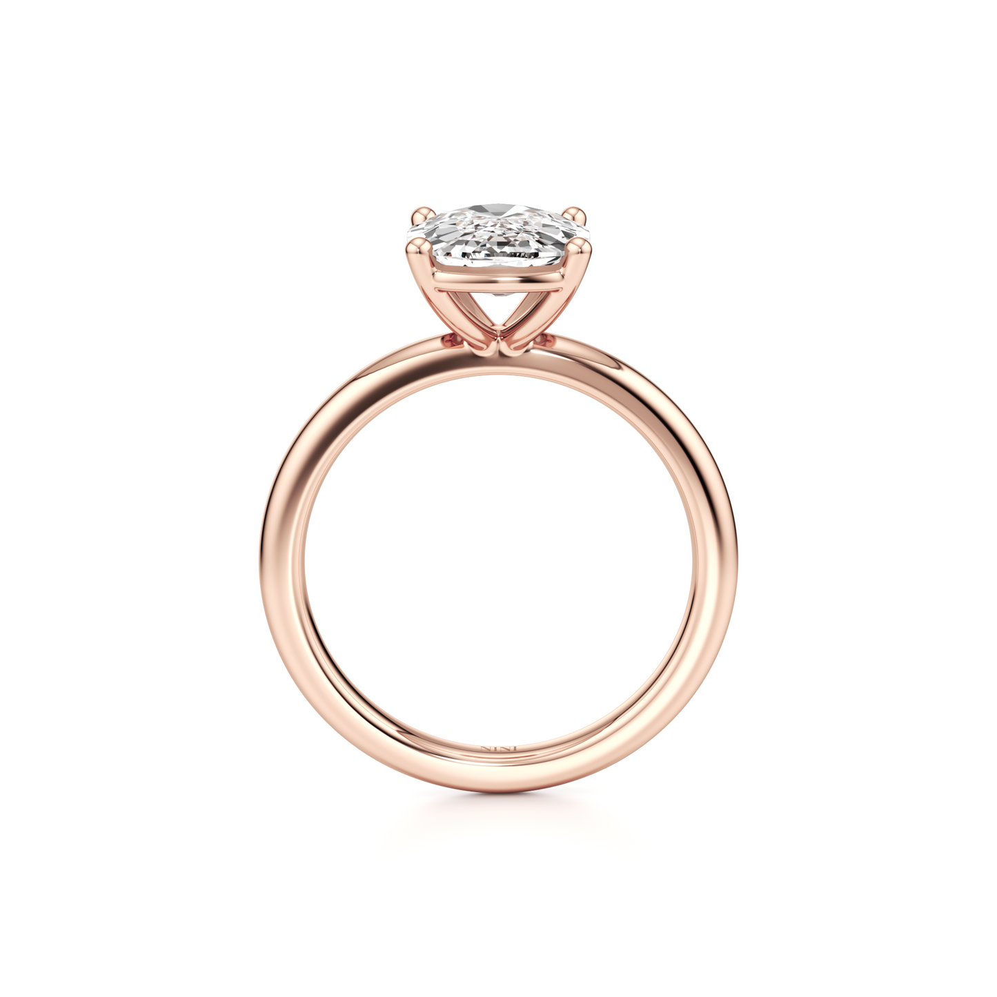 Solitaire Cushion Cut Diamond Engagement ring - 2.50 Ct
